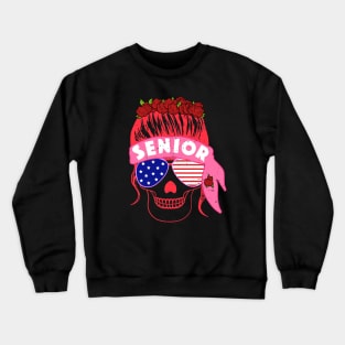 Seniors Apparel Funny Patriotic Sunglasses Crewneck Sweatshirt